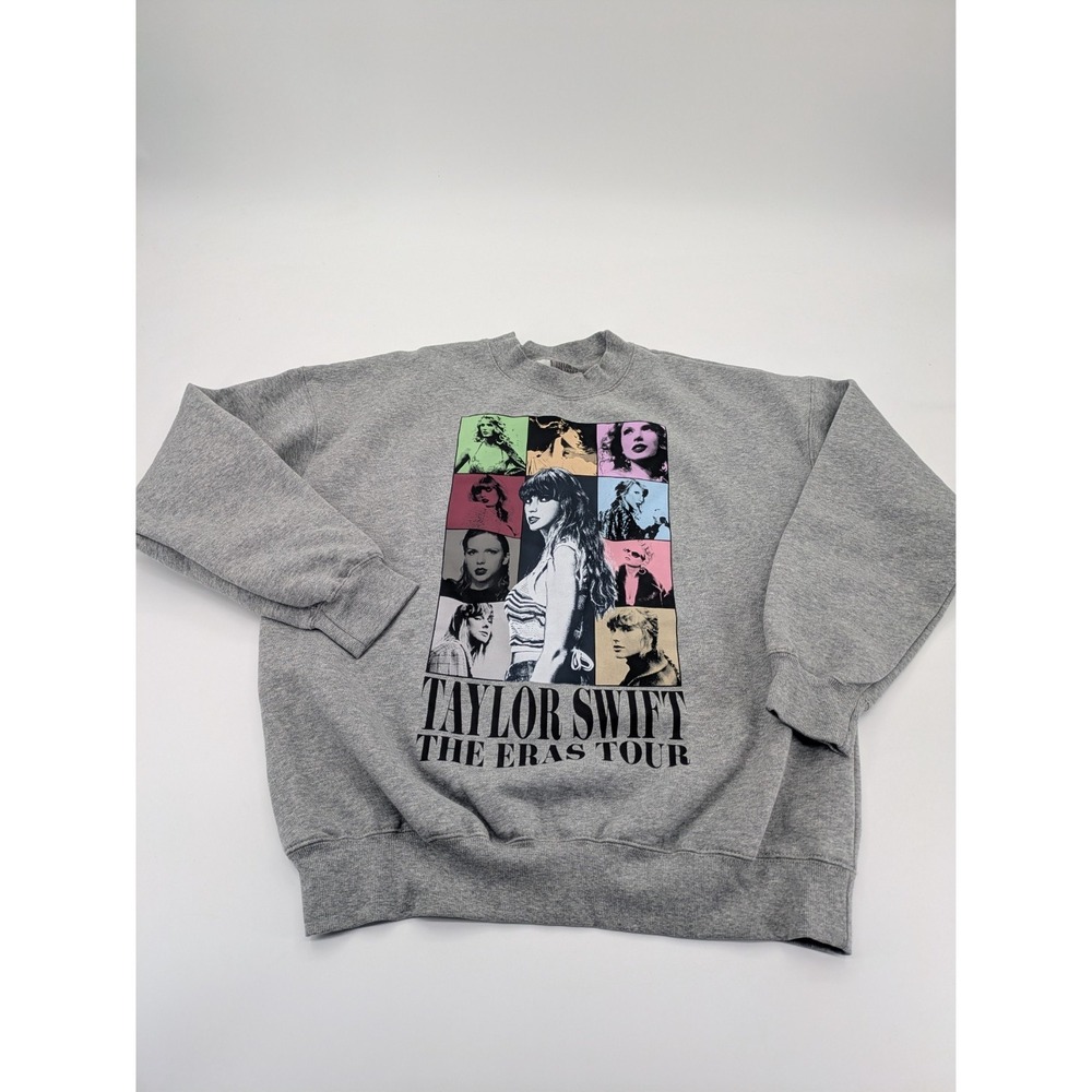 Taylor Swift The Eras Tour Heather Grey Crewneck Medium